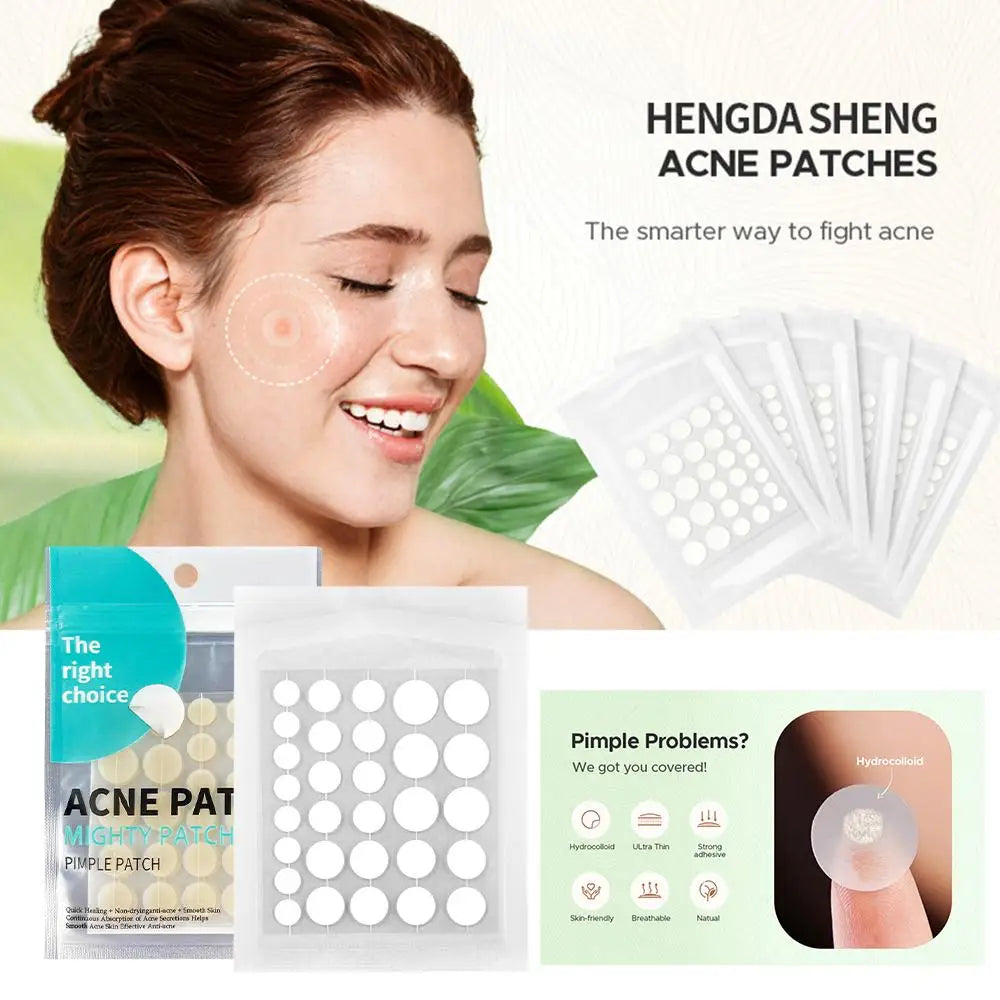30-Piece Hydrocolloid Salicylic Acid Pimple Patches - Invisible Acne Spot Stickers for Blemish Coverage and Skincare