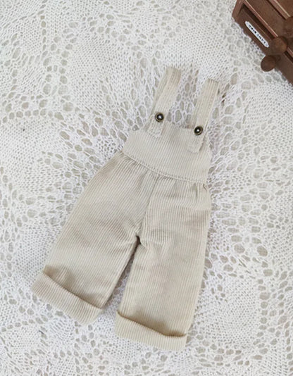 Casual Blythe Doll Clothes – Romper, Plaid Pants & Long Sleeve Top for Licca, Azone, OB24/OB27 Dolls