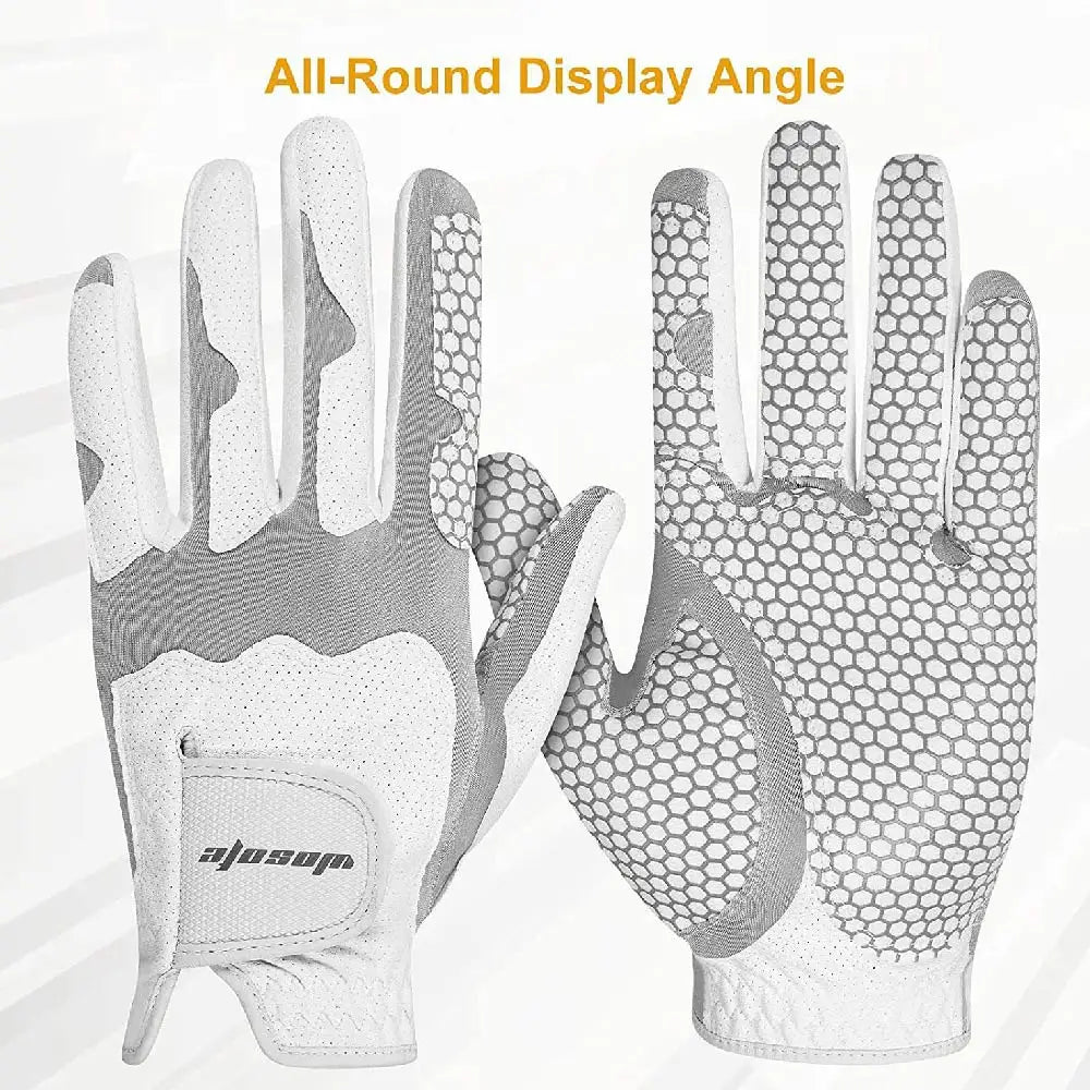 Premium Men’s Golf Glove – Left Hand, Breathable, Non-Slip, Shock Absorbing, Perfect for Gifting