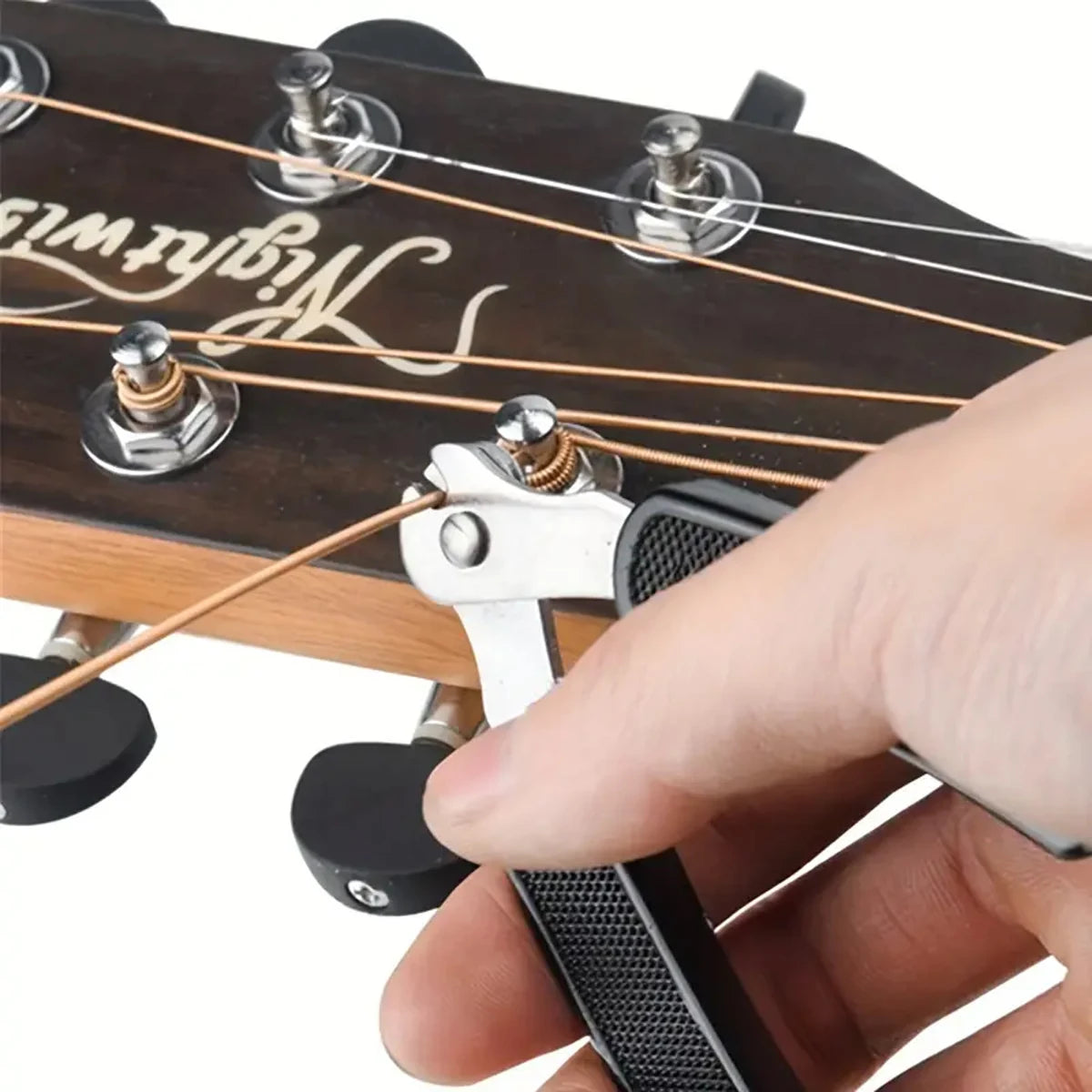 3-in-1 Guitar String Winder with Peg Winder, Cutter, and Pin Puller - Essential Instrument Maintenance and Repair Tool