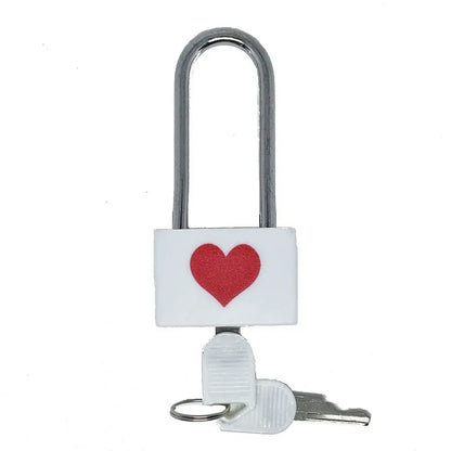 Modern Minimalist Anti-Theft ABS Locker Padlock – Love Lock for Valentine's Day and Couple's Long Handle Security Lock