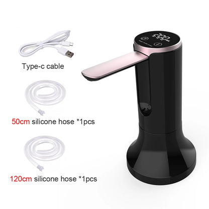 Electric Foldable Water Pump — Automatic Rechargeable Dispenser for 19L Gallon Bottles, Desktop Drinking Water Pump