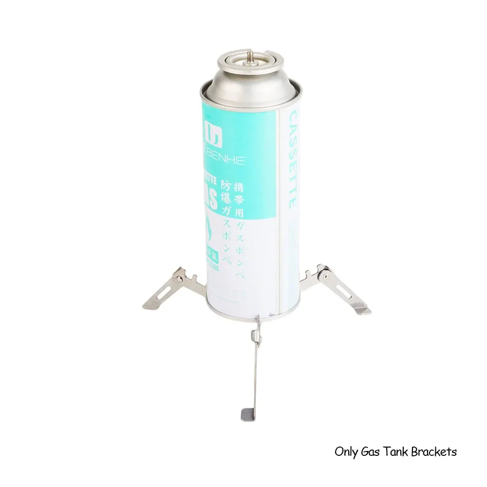 Outdoor Gas Cylinder Holder - Foldable Camping Stove Burner Tripod & Portable Gas Bottle Stand