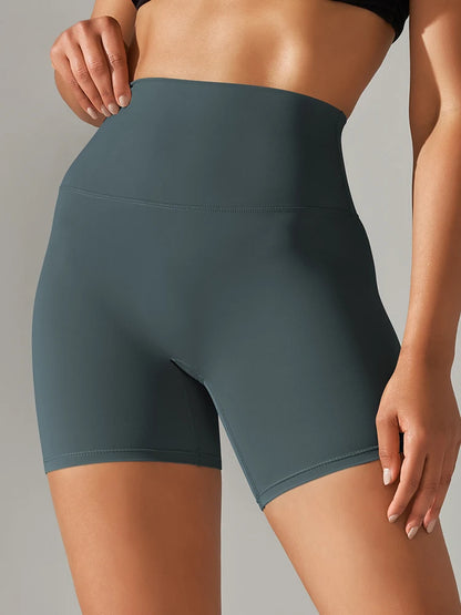 Women High Waist Yoga Legging Shorts - Squat Proof Quick Dry Fitness Cycling Shorts for Gym Workout & Sports