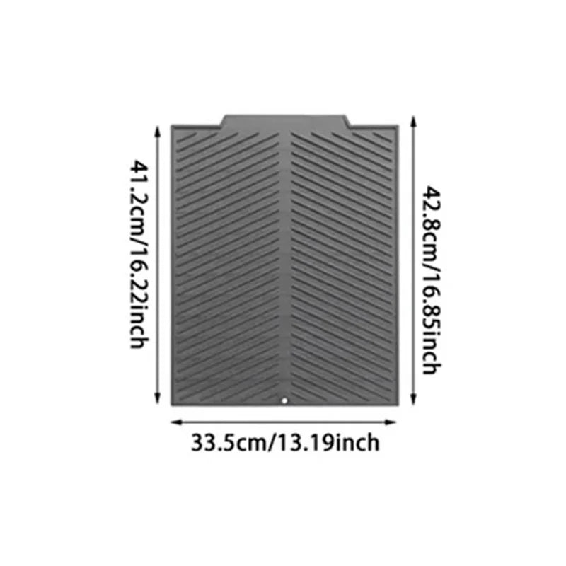 WCIC Silicone Draining Board Mat | S/M/L Folding Dish Drying Pad, Heat Resistant, Eco-Friendly for Pots & Cups