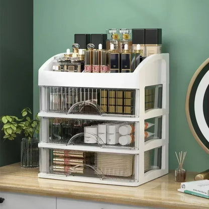 Hot Drawer Makeup Organizer – Large Capacity Plastic Storage Box, Lipstick Holder & Office Supplies Organizer