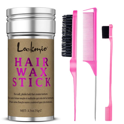 LOCKMIO Women’s Hair Wax Stick – Anti-Frizz Flyaway Control Styling Pomade for Wigs & Broken Hair, Long-Lasting Smoothing