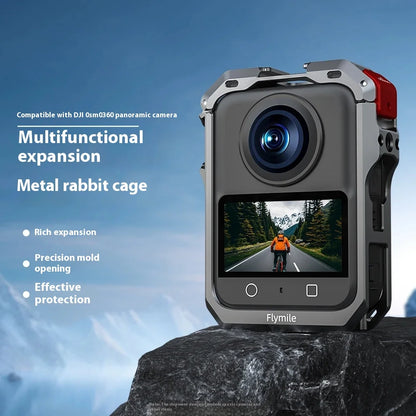 DJI OSMO 360 Rabbit Cage Frame – Panoramic Action Camera Accessory with Extended Bezel