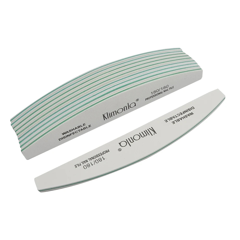 5/10PCS Professional Nail File Set - 100/180 Grit EVA Thickened Sandpaper Manicure Tools for Salon & Home Use