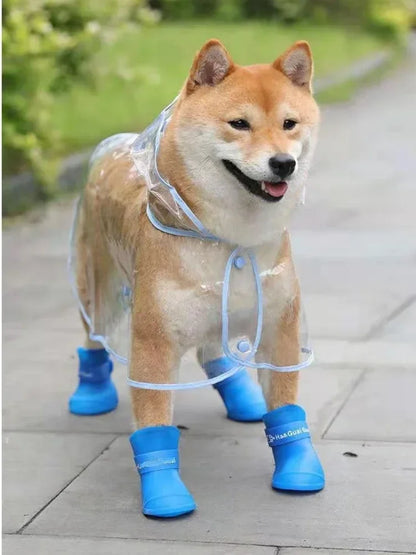 Clear Pet Raincoat: Waterproof Jacket Coat for Small Medium Dogs - Teddy, Shiba Dog Poncho for Outdoor Walking