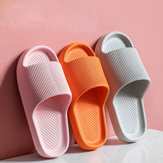 Women’s Thick Platform EVA Slippers – Soft Sole Non-Slip Indoor Bathroom Slides & Summer Fashion Sandals 2024