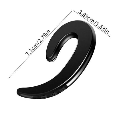 Digital Display Bluetooth Bone Conduction Headphones - Wireless 3D Stereo Earphones with Long Battery Life