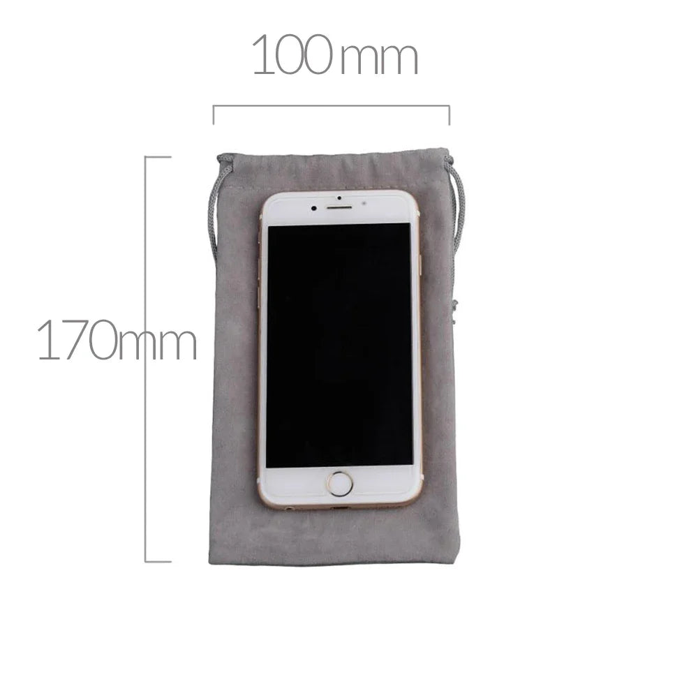 ORICO Soft Storage Bag for Power Bank, USB Charger, External Battery, Mobile Phone, HDD – Gray Travel Pouch Case