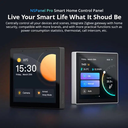SONOFF NSPanel Pro Smart Home Control Panel – Thermostat, Power Monitor & DIY Switch Module, Compatible with All Sonoff Devices