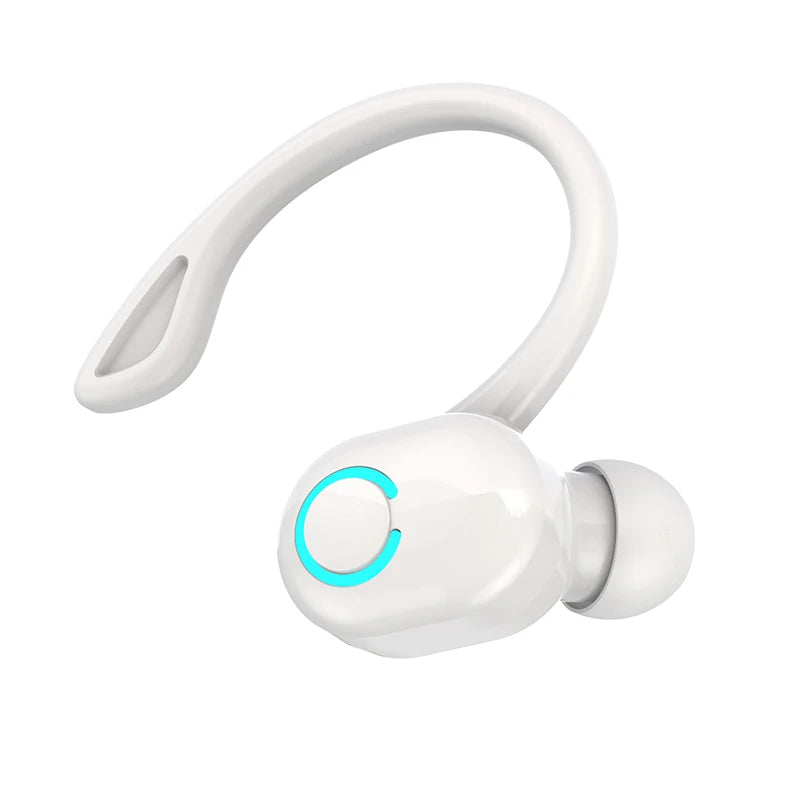 VAORLO Bluetooth 5.2 Ear-Hook Headphones – Mini HIFI Bass Wireless Earphones with Mic for Sports & Gaming