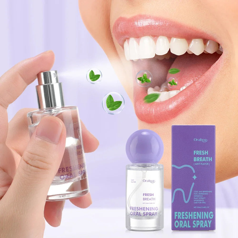 Mint Oral Breath Spray - Travel-Size Mouth Freshener for Long-Lasting Freshness and Daily Oral Care