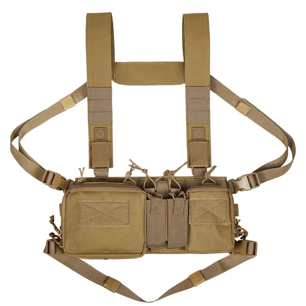 Tactical Vest CS Match – Wargame Military Nylon Chest Rig Vest for Airsoft, Hunting & Outdoor Camping Gear Accessories