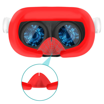 Facial Interface & Silica Gel Face Cover Pad for Oculus Quest 3 – VR Accessories, Compatible with Meta Quest 3 – Black Original Spacer