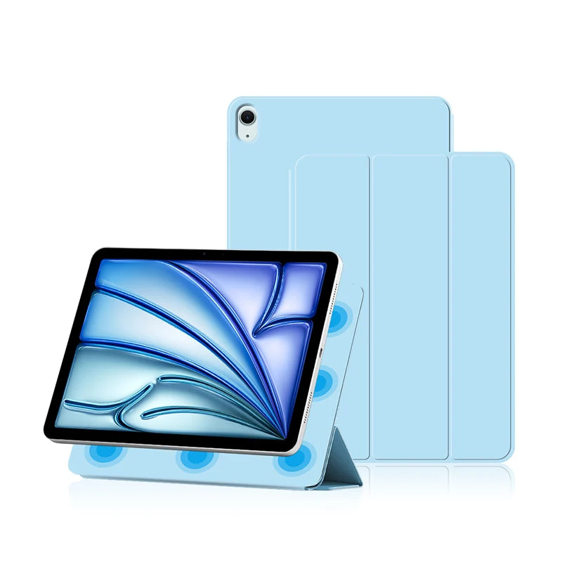 Smart Folio Case for iPad Air 11 (2024), Air 5/4, Pro 11/12.9 (2018-2022) – Magnetic Funda for iPad Mini 6