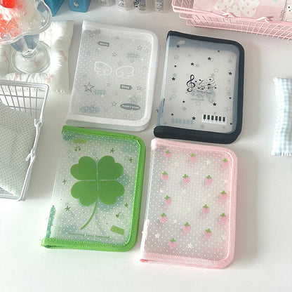 A6 Stationery Storage Folder - Zipper Document Pouch for School & Office Supplies