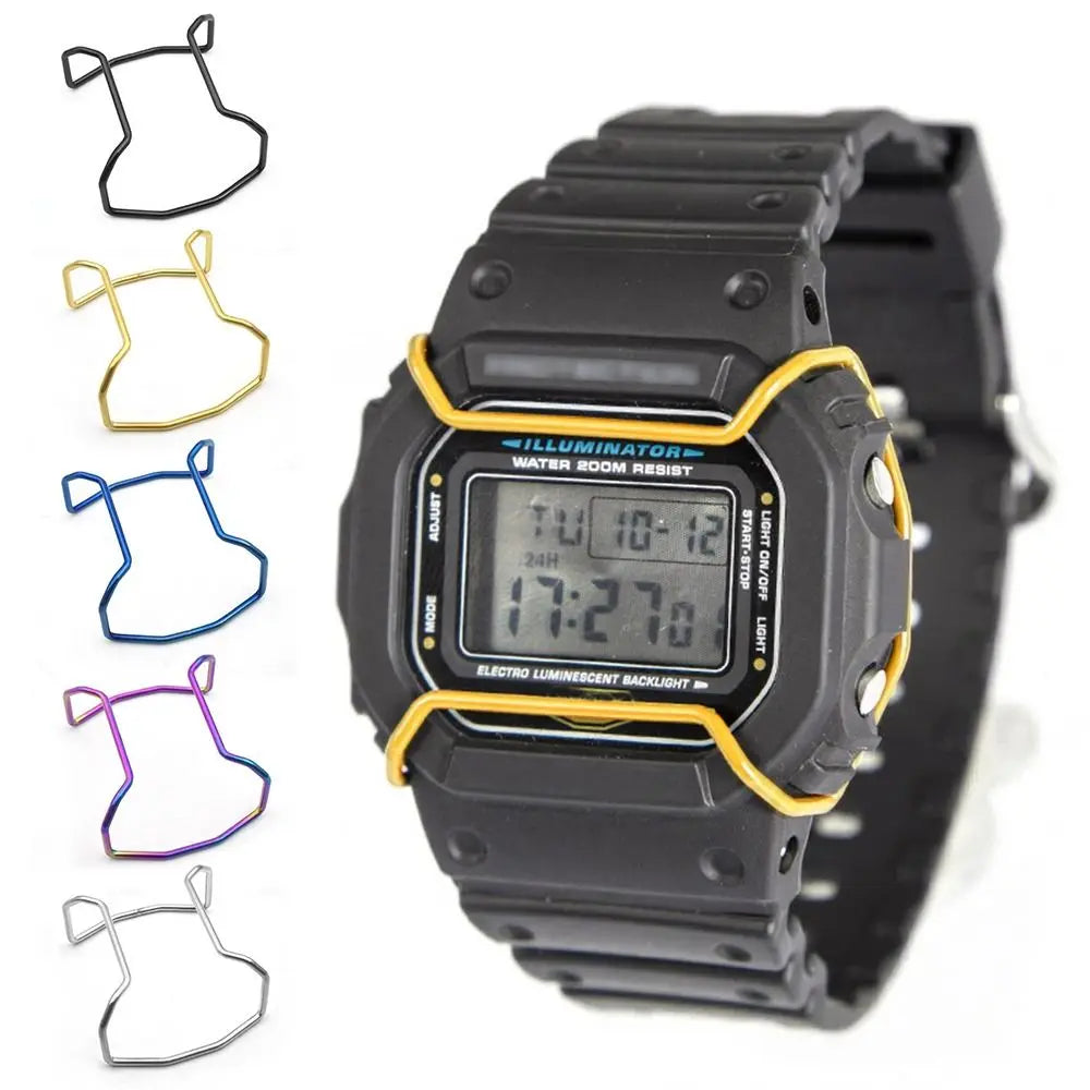 Stainless Steel Watch Case Bumper for Casio DW-5600 GW-M5610 - Metal Anti-Scratch Protective Guard Cover