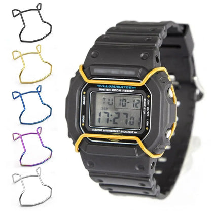 Stainless Steel Watch Case Bumper for Casio DW-5600 GW-M5610 - Metal Anti-Scratch Protective Guard Cover