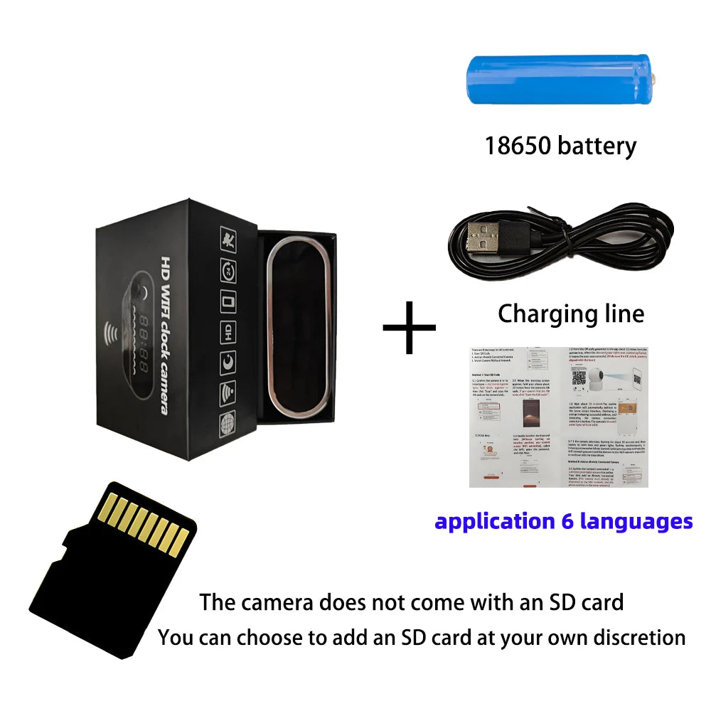 Upgraded 4K FHD Mini Camera with Infrared Night Vision – WiFi Remote Viewing, Motion Detection, Compact HD Security Camera for Home & Outdoor Monitoring