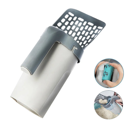 Cat Litter Shovel Scoop for Pet Filter Clean Toilet Garbage Picker | Self-Cleaning Cat Litter Box Accessory