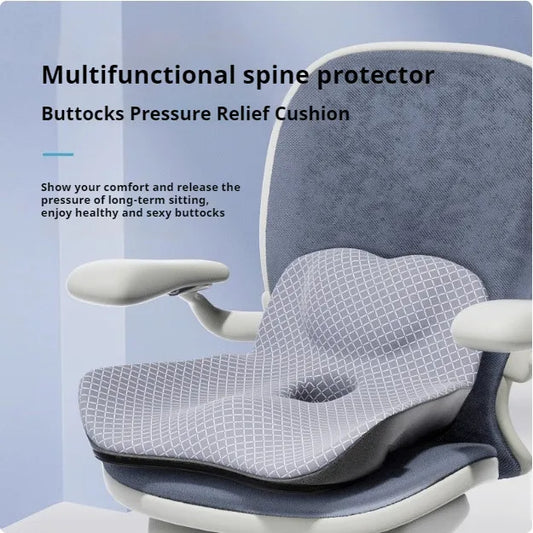 Coccyx Memory Foam Chair Pillow – Orthopedic Seat Pad for Office, Car & Tailbone Pain Relief, Hemorrhoid Treatment Cushion