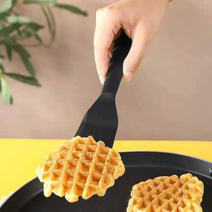 7-Color Silicone Frying Shovel – Non-Stick Pancake, Egg & Steak Spatula for Kitchen & Baking