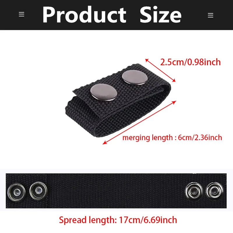 4Pcs Multi-Functional Tactical Belt: Portable Double Nylon Buckle Outdoor Sports Accessory with Fixed Buckle