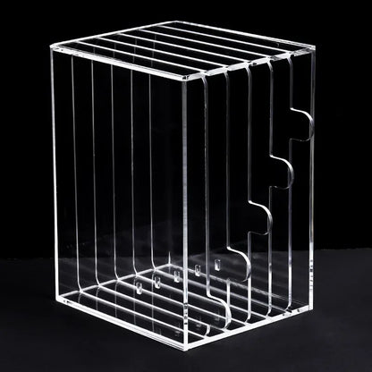 5 Layer Acrylic Nail Display Stand - Transparent Dustproof Manicure Color Card Holder for Salon & Home Use