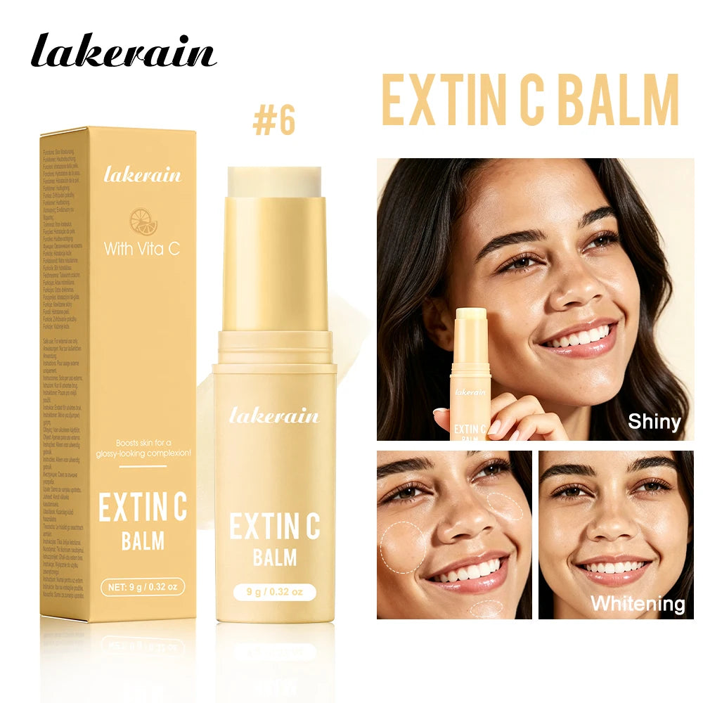 Wrinkle Bounce Multi Balm Stick - Deep Hydrating Pink Facial Balm and Makeup Base for Smooth, Glowing Skin