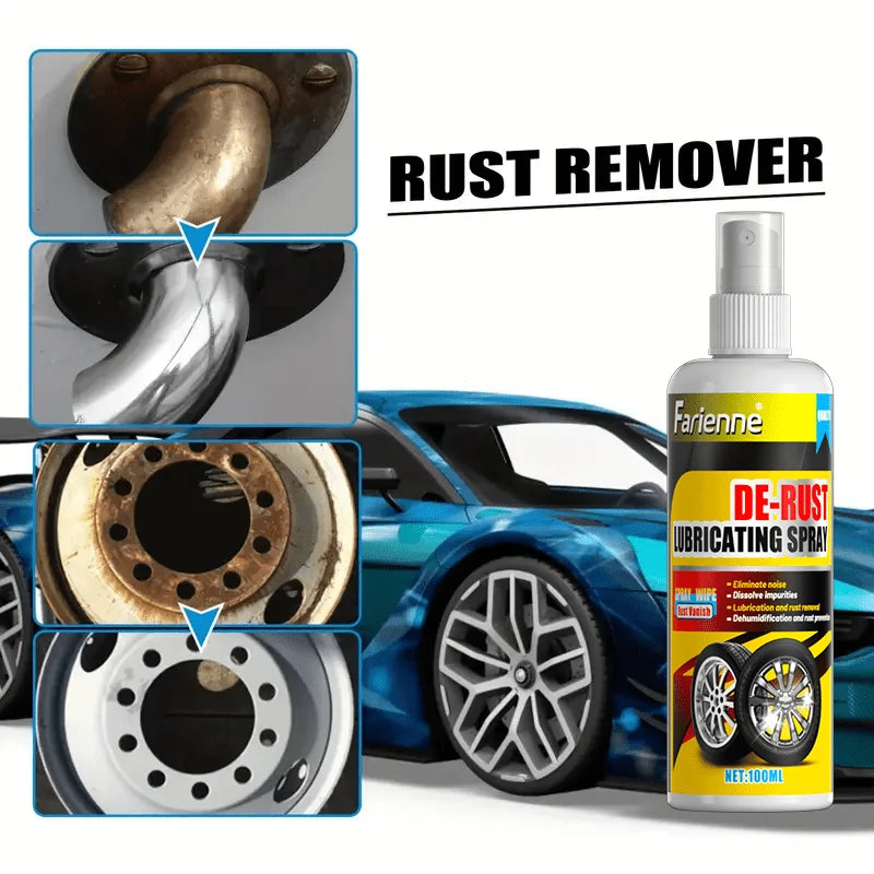 Universal Rust Remover Spray – Powerful Metal Cleaner for Car Wheels and Metal Surfaces, Restores a Smooth Finish