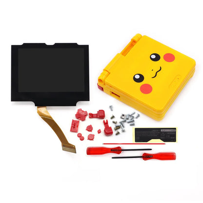 HISPEEDIDO V5 Laminated GBA IPS Backlight Screen Kit — Easy Install with Shell for GameBoy Advance SP, No Cutting Needed