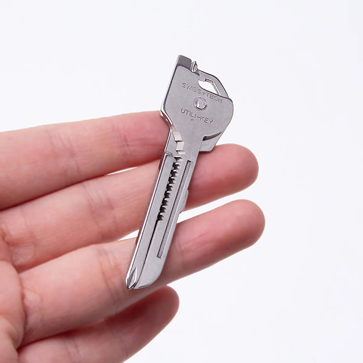 6 in 1 Multi Function EDC Keychain Tool - Folding Utility Opener Screwdriver Pocket Plier for Outdoor Survival