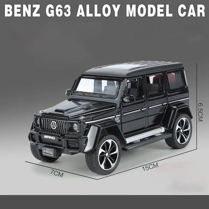 1:32 Mercedes Benz G63 Diecast Model Car with Sound & Light – Off-road SUV Miniature Alloy Toy Gift for Boyfriend