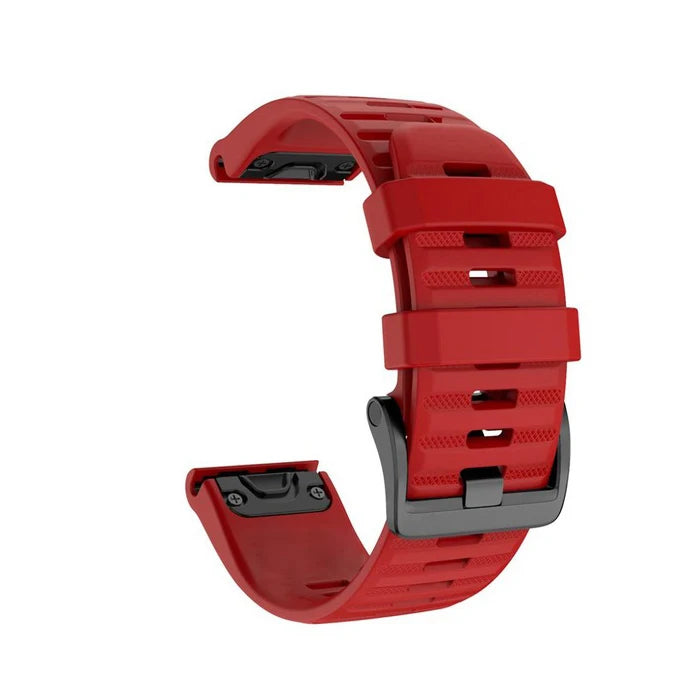Silicone Quick-Release Watch Bands for Garmin Fenix 3/5/6/7 – 20/22/26mm EasyFit Wrist Strap