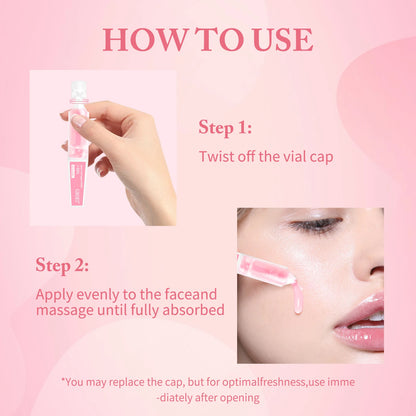 10pcs PDRN Pink One-Day Serum – Deep Moisturizing, Repairing, Brightening & Anti-Sagging Skin Care Essence
