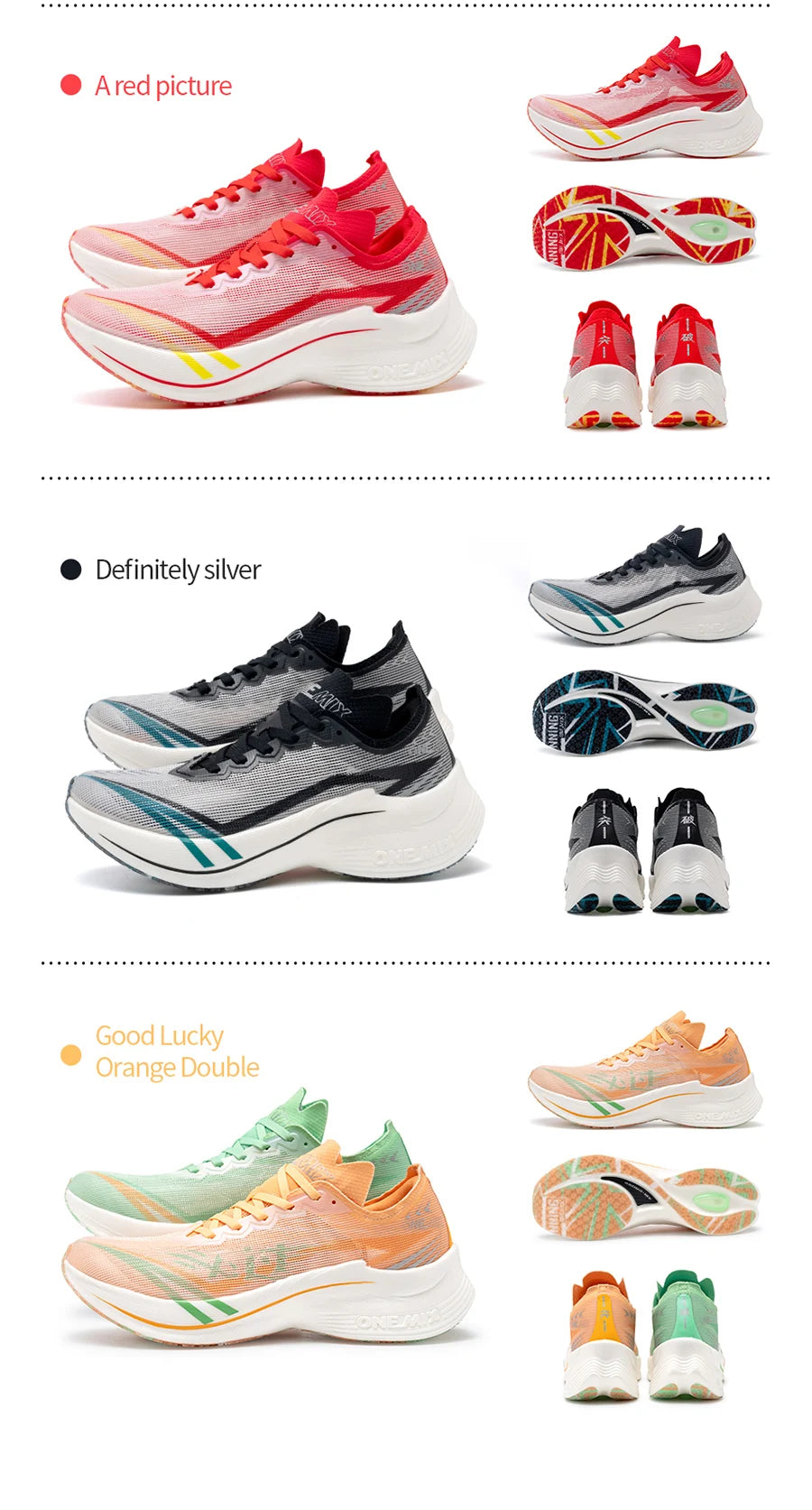 ONEMIX 2025 Carbon Plate Marathon Running Shoes - Ultralight Shock-Absorbing Sneakers with Stable Support