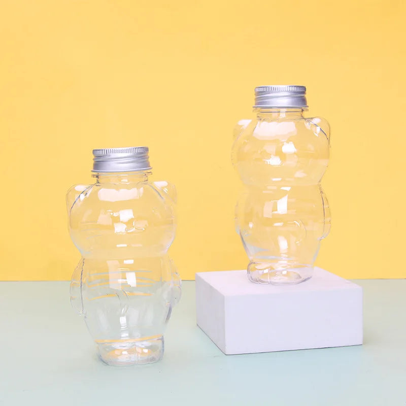 Cute Cat Shaped Water Bottle – Portable BPA-Free Drinking Cup for Milk Tea, Coffee & Juices
