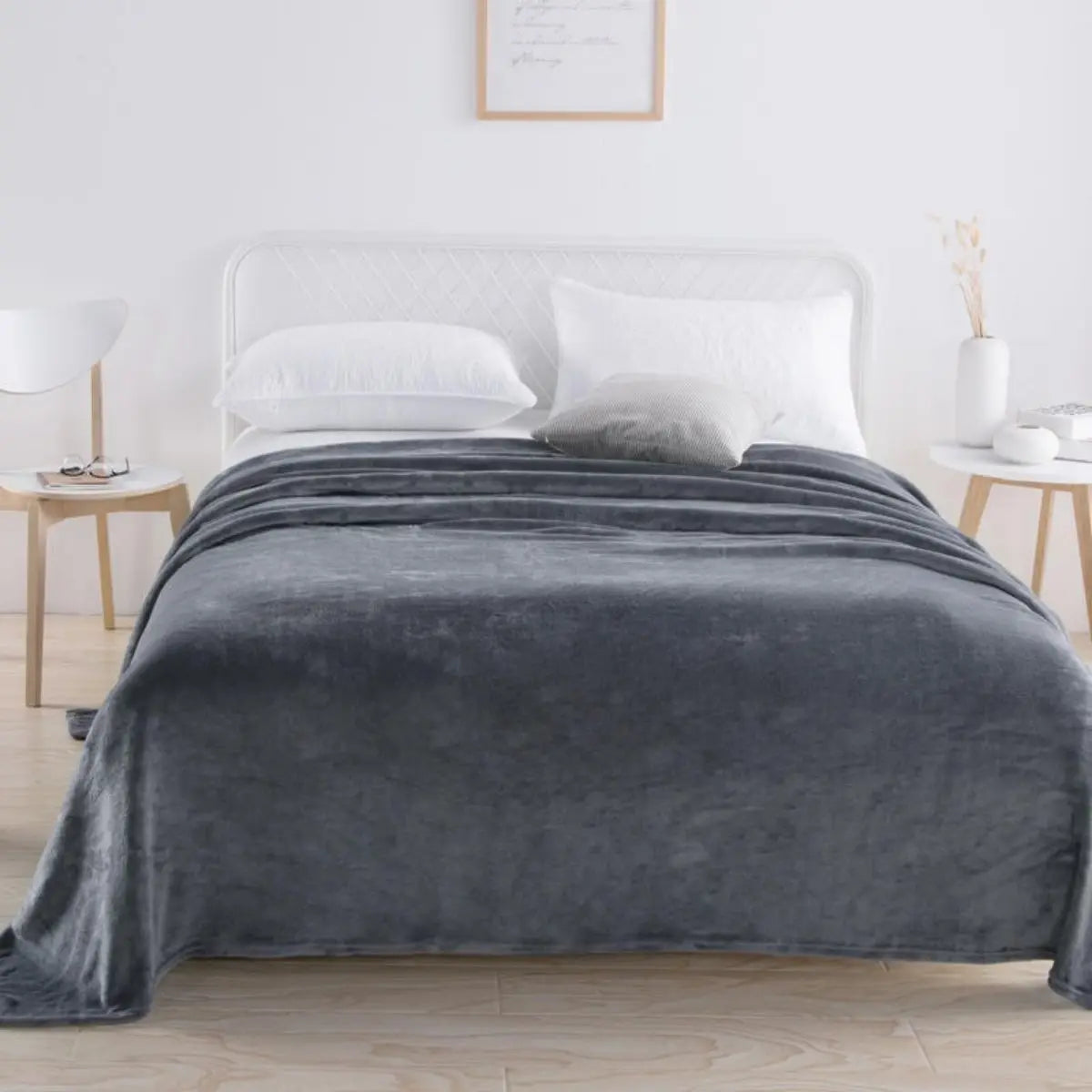 Simple Plush Blanket – Plain Colored, Multifunctional Farley Blanket Cover, Thickened and Warm