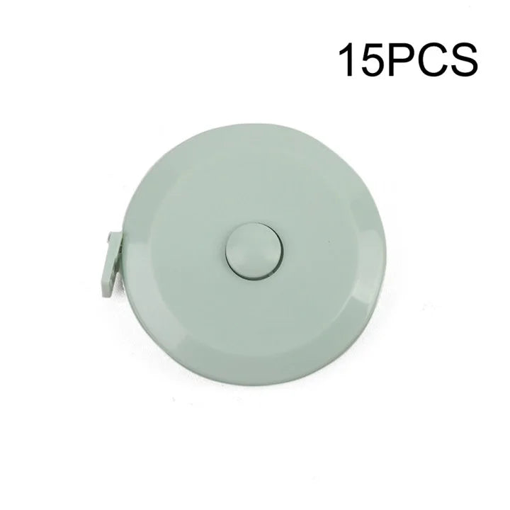 Portable 1.5m Soft Tape Measure – Mini Student Sewing Measuring Tool (1PC/15PCS) for Clothes, Fabric & DIY Use