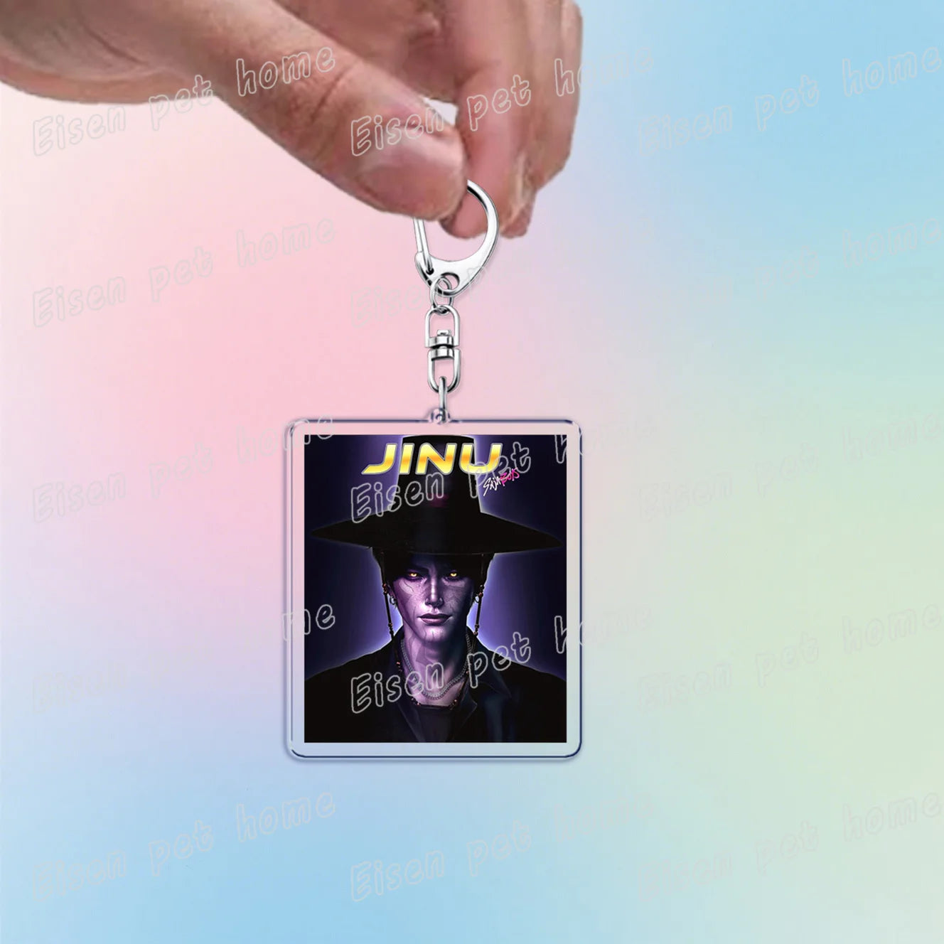 Kpop Demon Hunters Huntrix Saja Boys Keychain Bag Charm Rumi Zoey Jinu Ramen Keyring Fans Gift