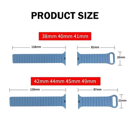 Magnetic Strap for Apple Watch – Silicone Sport Bracelet for 38mm, 40mm, 41mm, 42mm, 44mm, 45mm, 49mm iWatch Series Ultra 9, 8, 7, 6, 5, SE