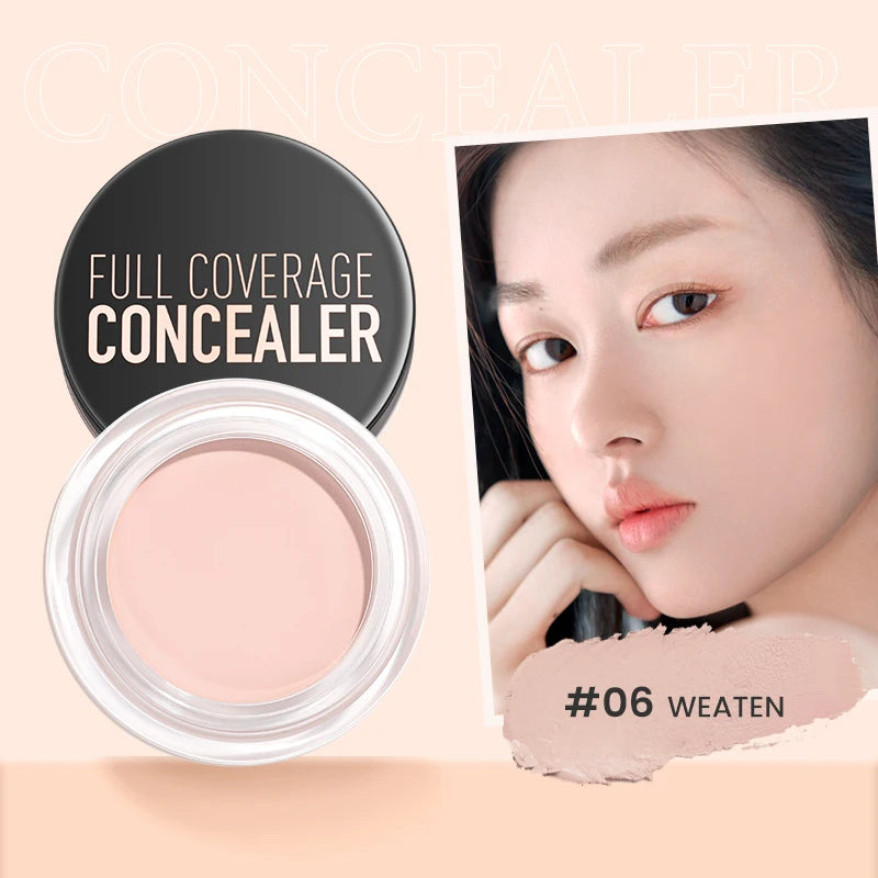 FOCALLURE Full Coverage Concealer Cream – Waterproof, Long-Lasting, Oil-Control & Lightweight Moisturizing Foundation Makeup