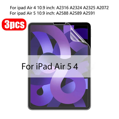3Pcs Paper-Like Screen Protector for iPad Air & Pro – Compatible with 6th to 10th Gen (11", 12.9", 10.5")