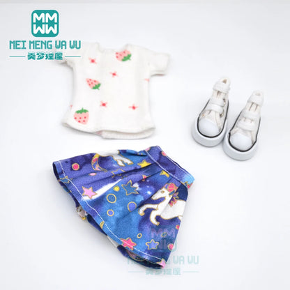 Blythe Doll Accessories Set – Fashion Sweatshirt, Shoe Covers & Sneakers for Blythe & Azone Dolls, Christmas Gift