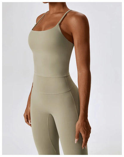 2PCS Seamless Women’s Yoga Set – Long Sleeve Crop Top & Leggings Workout Outfit, Athletic Gym Sportswear