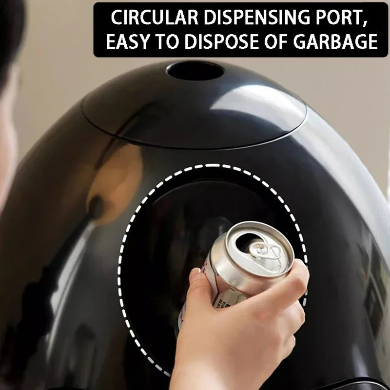 Dinosaur Egg Design Trash Can – Large Capacity Cartoon Garbage Bin for Kitchen & Room Food Waste Disposal